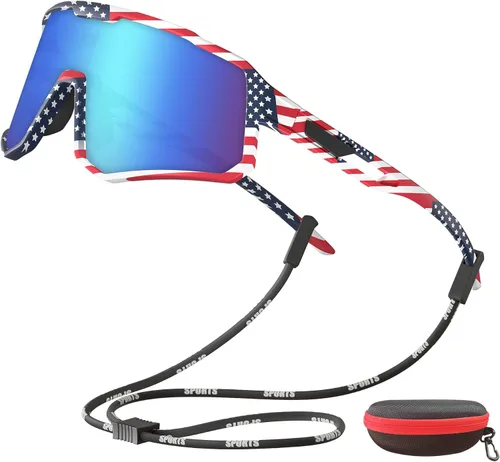 Miniatura 8 de Gafas de sol de ciclismo para hombres y mujeres, gafas de sol deportivas polarizadas con protección UV para ciclismo, correr, béisbol