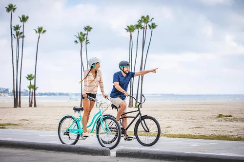 Miniatura 5 de Schwinn Mikko Adult Beach Cruiser Bike Azul marino