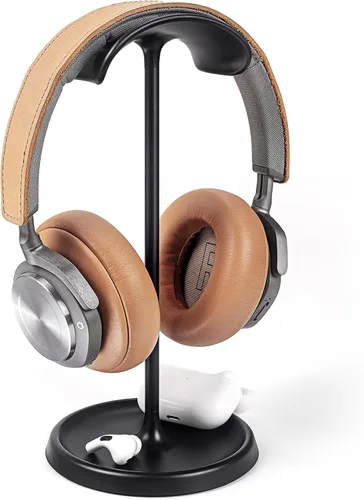 Miniatura 8 de Soporte para auriculares, soporte curvo con bandeja de almacenamiento, soporte para auriculares de base pesada para AirPods Max, AirPods, AirPods