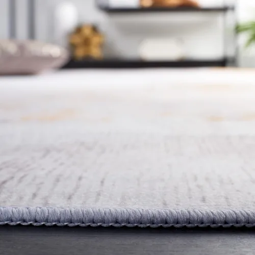 Miniatura 4 de SAFAVIEH Tacoma Collection - Alfombra de área de 2 pies 6 pulgadas x 6 pies, gris y dorado, antideslizante y fácil de limpiar, ideal para sala
