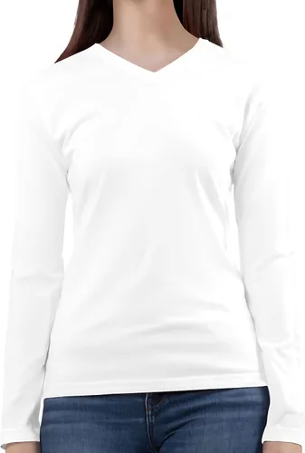 Miniatura 7 de BaHoki Essentials Camisetas de manga larga con cuello en V gran elasticidad y capa diseñadas para un máximo rendimiento