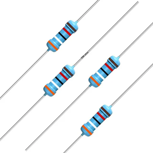Miniatura 55 de California JOS 100 unidades de resistencia de 0.12 ohmios 1/4w (0.25 W) Resistencia fija de película metálica de tolerancia ±1%, más de 189 valores
