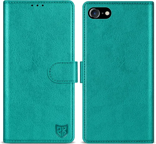 Miniatura 12 de ZZXX Funda tipo cartera para iPhone 7 Plus/iPhone 8 Plus con bloqueo RFID, ranura para tarjetas, función atril, cierre magnético, funda protectora