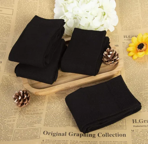 Miniatura 3 de 4 Pairs Girls Knee High Socks Cotton Knit Over Craft Thigh High Socks for Baby Toddler School Uniform