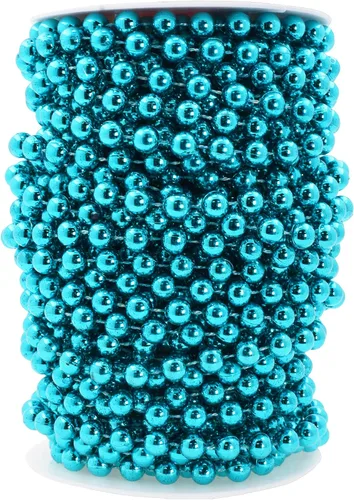 Miniatura 45 de Mandala Crafts Rollo de cadena de perlas negras de 0.157 pulgadas (0.157 in), guirnalda de perlas de 44 yardas para decoración de bodas, arreglos