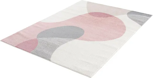 Miniatura 9 de Abani Deco Collection - Alfombra de área color crema/azul de mediados de siglo, 4 x 6 pies, fácil de limpiar, duradera para niños y mascotas,