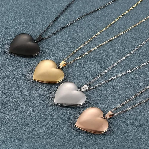 Miniatura 4 de Collar personalizado para foto con texto en forma de corazónse puede grabar cualquier nombre personalizado de silicona foto placa de perro de acero