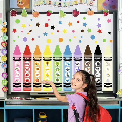 Miniatura 13 de Colorida calcomanía de pared inspiradora, citas motivacionales, calcomanías de pared con texto positivo para aula, diseño de lunares extraíbles