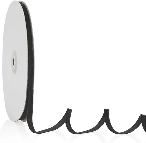 Miniatura 51 de Cinta de terciopelo blanco de 1/4 pulgadas x 20 yardas para decoración de corona de árbol de Navidad, manualidades, adornos hechos a mano, envoltura