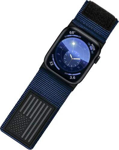 Miniatura 15 de Tefeca Serie Fortitude USA Band Ultra Ancho Compatible con Apple Watch Ultra 2/Ultra 49mm, Serie 10 46mm, Serie 9/8/7 45mm, SE2/SE/6/5/4 44mm