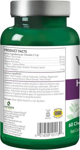 Miniatura 2 de Vet’s Best, digestivo para alivio de bolas de pelo de gato, 60 comprimidos masticables, sabor clásico a pollo.