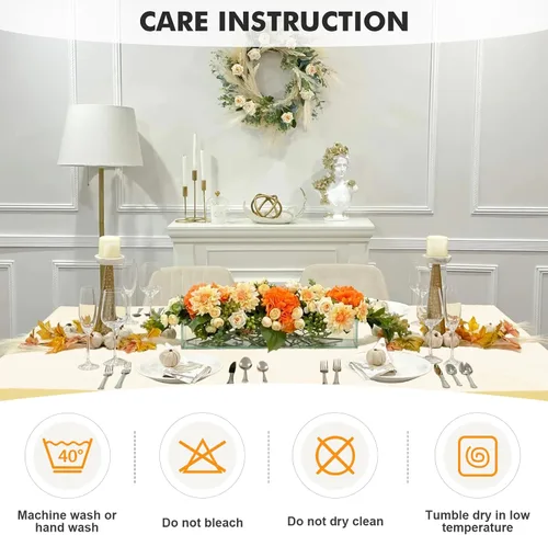 Miniatura 7 de Paquete de 2 fundas de mesa ajustadas rectangulares de spandex de 6 pies, color beige, mantel de tela elástica sin arrugas para fiestas, ferias