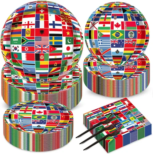 Miniatura 40 de gisgfim Juego de decoración para fiesta de 50 invitados con temática de camión semi, platos y servilletas para fiesta con temática de camión semi