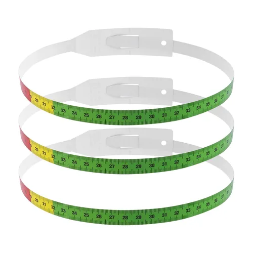 Miniatura 8 de Cinta métrica de cabeza de 22.0 in de circunferencia de la cabeza, herramienta de medidor de cinta métrica para bebés pediatría y brazo colorido