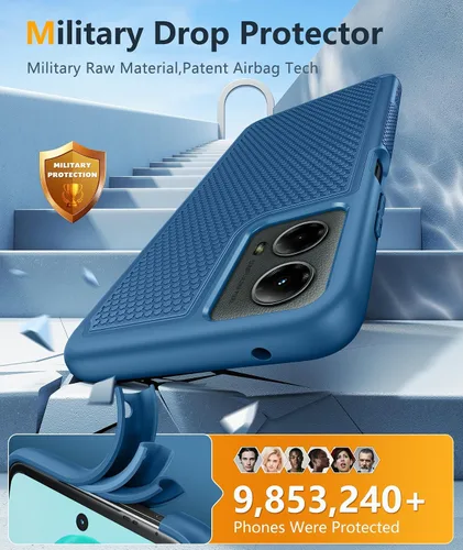 Miniatura 378 de FNTCASE Funda para iPhone 17 Pro: Fundas delgadas translúcidas de color azul claro compatibles con MagSafe, protección completa de la cámara