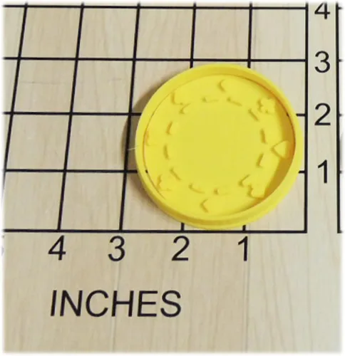 Miniatura 2 de Casino Poker Chip Cookie Cutter y sello #1291