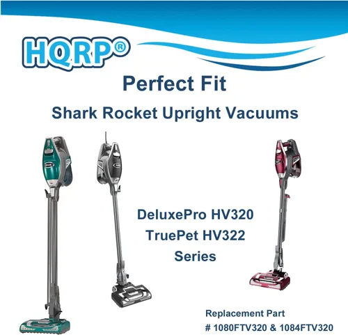 Miniatura 5 de HQRP Paquete de 4 filtros compatibles con aspiradora vertical Shark Rocket DeluxePro HV319 HV319Q / HV320 HV320W HV321 HV321C HV322 HV322 HV322Q