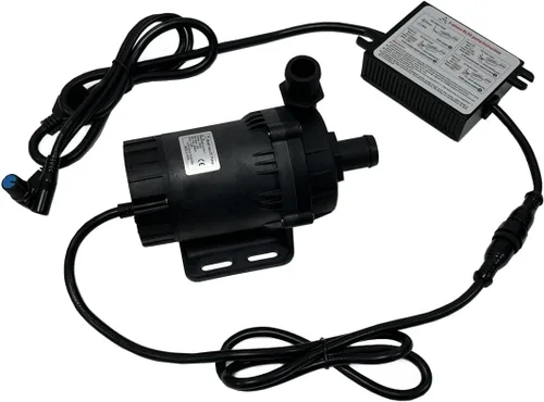 Miniatura 5 de SHYSKY Bomba de agua DC sin escobillas de alta potencia de 24 V 120 W DC60D-24120A-1 39.4 ft 39 pies de elevación 1003GPH, sumergible, velocidad