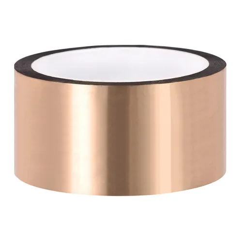Miniatura 20 de Cinta de película de poliéster metalizado en tono dorado [para pared decorativa, embalaje, impresión] -0.12 pulgadas x 164 pies/1 rollo
