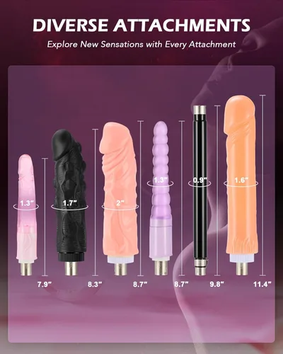 Miniatura 5 de SENSUA Máquina sexual automática, máquina de consolador de empuje con 6 accesorios y control remoto para mujeres, hombres, parejas, juguetes