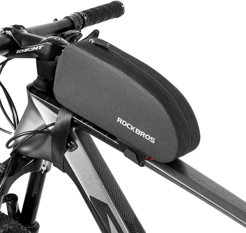 Miniatura 9 de ROCKBROS - Bolsa de tubo superior para bicicleta, 100% impermeable, bolsa para marco frontal de bicicleta, bolsa de accesorios de bicicleta para MTB