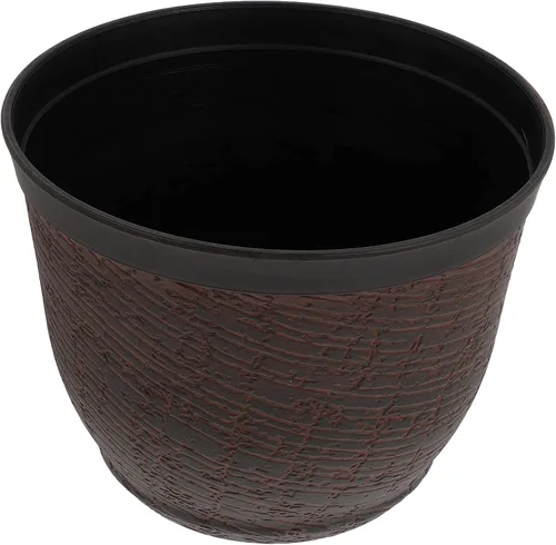 Miniatura 3 de YARNOW Jardineras de barril de madera, maceta rústica, maceteros de flores, cajas de barriles de madera, maceta de flores, caja de contenedores