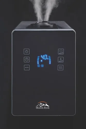Miniatura 2 de Heaven Fresh HF 710 humidificador ultrasónico ultrasónico de niebla fría/caliente con infusión de aroma Negro