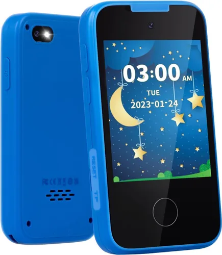 Relojes de teléfono para niños y juguetes para niños de 3 a 8 años, teléfono de juguete con cámara doble, reproductor de música MP3, juegos,