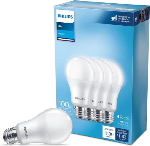 Miniatura 7 de Philips - Bombilla LED A19 equivalente a 75 vatios, no regulable, E26, luz blanca suave (2700 K), paquete de 16
