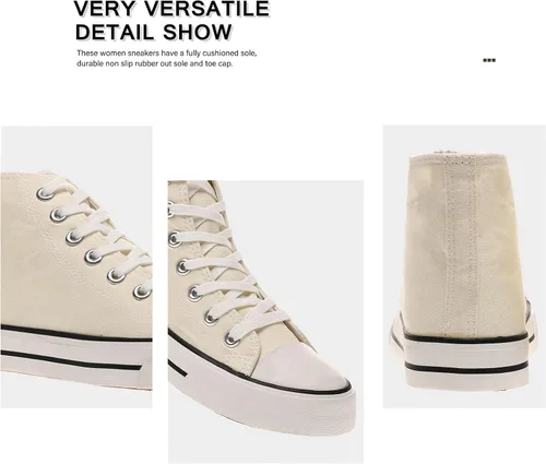 Miniatura 3 de rosyclo Tenis de lona para mujer, con cordones, clásicos, casuales, para caminar
