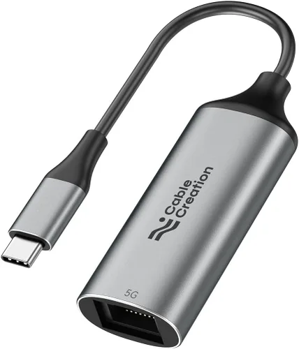 Miniatura 8 de CableCreation Adaptador USB C a 2.5G Ethernet, USB C 3.1 a RJ45 2.5 Gigabit LAN Thunderbolt 3, compatible con MacBook Pro MacBook Air iPad Pro