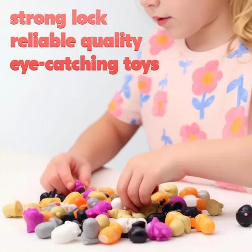 Miniatura 3 de Juguetes a granel, figuras de animales en forma de bellota para niños, 25 figuras pequeñas para recuerdos de fiesta, rellenos de huevos de Pascua