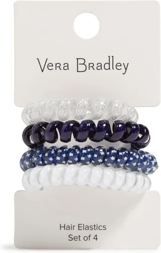 Miniatura 5 de Vera Bradley Juego de 4 ligas elásticas para el cabello para mujer
