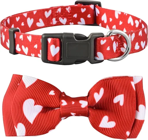 Miniatura 7 de Collar para perro con bandera estadounidense con pajarita, 4 de julio, para perros grandes, medianos y pequeños