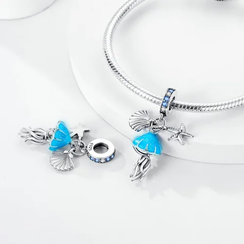 Miniatura 5 de Hapour Abalorios de plata de ley 925 aptos para pulseras de dije, dije de corazón de sol para mascotas, pulsera y collar, cuentas de joyería