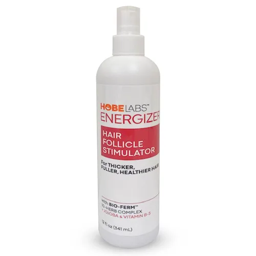 Hobe Labs Energizer - Estimulador de folículos capilares con jojoba y vitamina B-5 para cabello más grueso y completo, 12 onzas