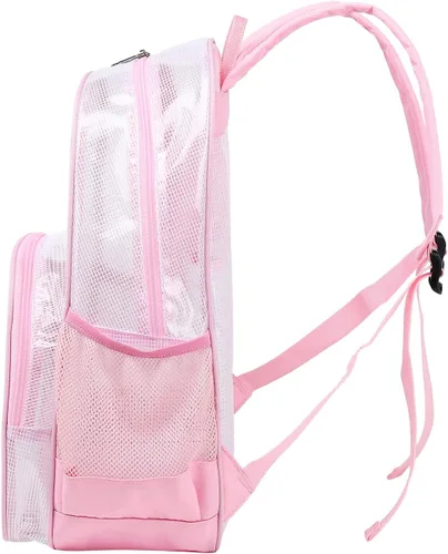 Miniatura 6 de Mygreen Mochila aprobada para estadios, mochila escolar resistente para laptop 15.6, transparente, Modernoajustado