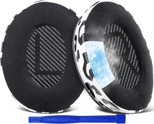 Miniatura 12 de SoloWIT Almohadillas de repuesto de gel refrigerante para auriculares Bose QuietComfort 35 (QC35) y Quiet Comfort 35 II (QC35 II), almohadillas