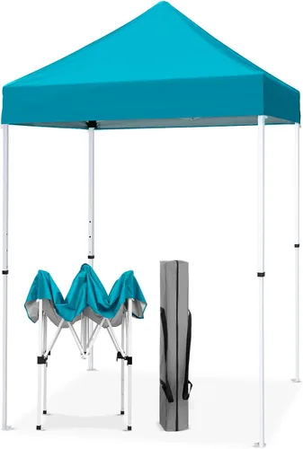 Miniatura 16 de EAGLE PEAK Toldo instantáneo de 5 x 5 con paneles de pared de 4 lados, pequeña tienda de campaña portátil desplegable con bolsa de transporte