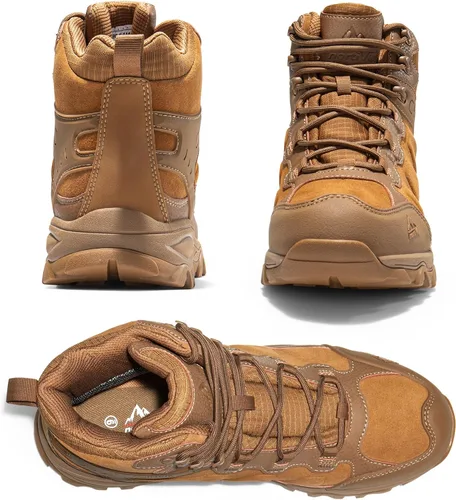 Miniatura 20 de NORTIV 8 - Botas de senderismo impermeables para hombre, zapatos de montañismo ligeros para exteriores
