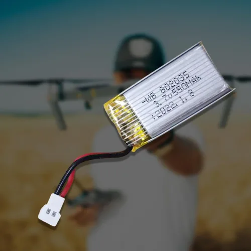 Miniatura 7 de Batería de 3.7V 500mAh 802035 para drones de alto aumento para accesorios modelo de avión
