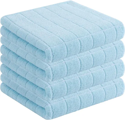 Miniatura 34 de Homaxy Paños de cocina 100% algodón de felpa, toallas de cocina ultra suaves y absorbentes para la cocina, adecuadas para secar y lavar platos
