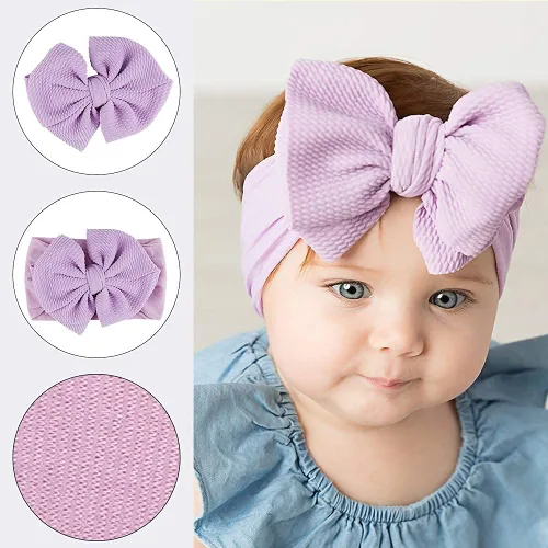 Miniatura 6 de Makone 9 diademas de nailon para bebé, accesorios para el cabello, lazos para el cabello, diadema elástica para bebés, niñas y bebés recién nacidos