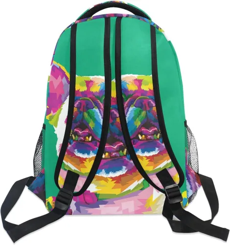 Miniatura 5 de Mochila escolar Bulldog Francés Adolescentes Niñas Niños Bolsa de viaje