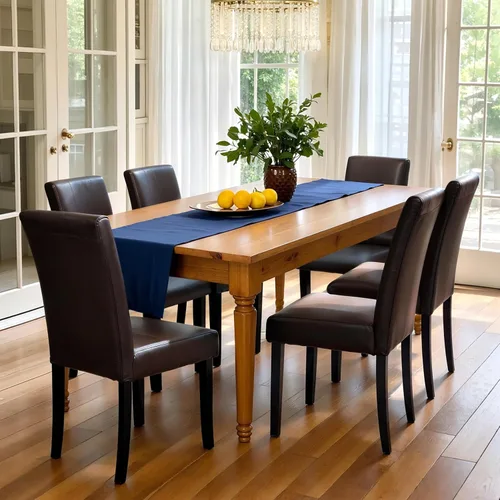 Miniatura 51 de CHUN YI Juego de 4 sillas de comedor tapizadas de piel sintética con ribete de cabeza de clavo y patas de madera, sillas laterales Parsons modernas