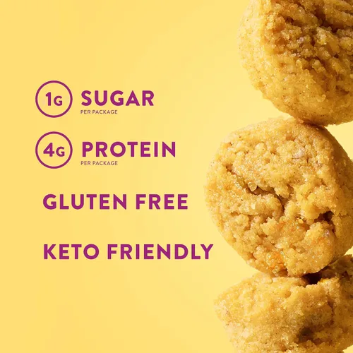 Miniatura 3 de HighKey Muffins de plátano bajos en azúcar, bocadillos keto bajos en carbohidratos de 2 onzas, paquete de 3, mini magdalenas sin gluten con fibra