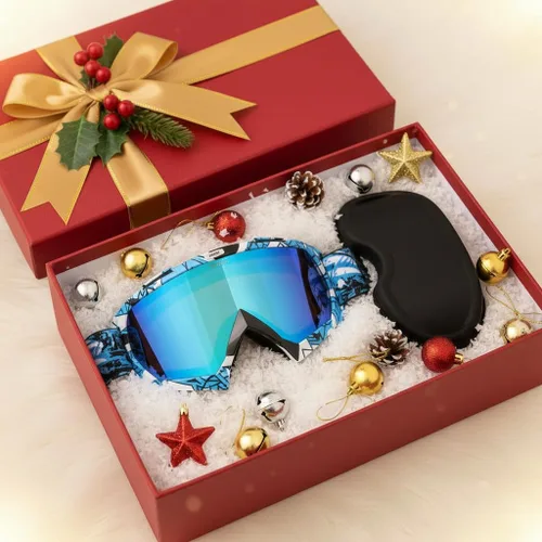 Miniatura 3 de Gafas para Dirt Bike con Estuche - Gafas de Seguridad para Motocicleta Motocross ATV Carreras, Mejores Regalos de Navidad para Hombres Jóvenes
