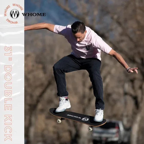 Miniatura 6 de WHOME Pro - Patineta completa para adultos, jóvenes y niños principiantes, de 31 pulgadas, doble patada, cóncava, 8 capas de arce duro alpino