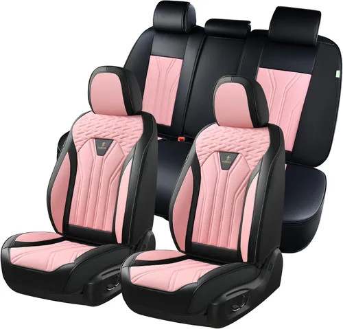 Miniatura 33 de FLORICH Fundas de asiento para automóviles, fundas de asiento impermeables, fundas de asiento de cuero para automóvil, paquete de 2, protector