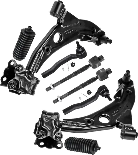 Miniatura 48 de Detroit Axle - Kit de brazos de control de extremo delantero de 8 piezas para Dodge Dakota 00-04, Durango 00-03, 4 brazos de control superior e